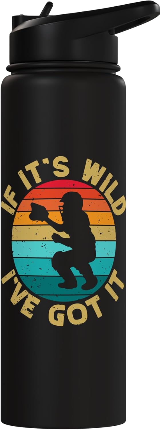 Botella de agua acero inoxidable para softball catcher
