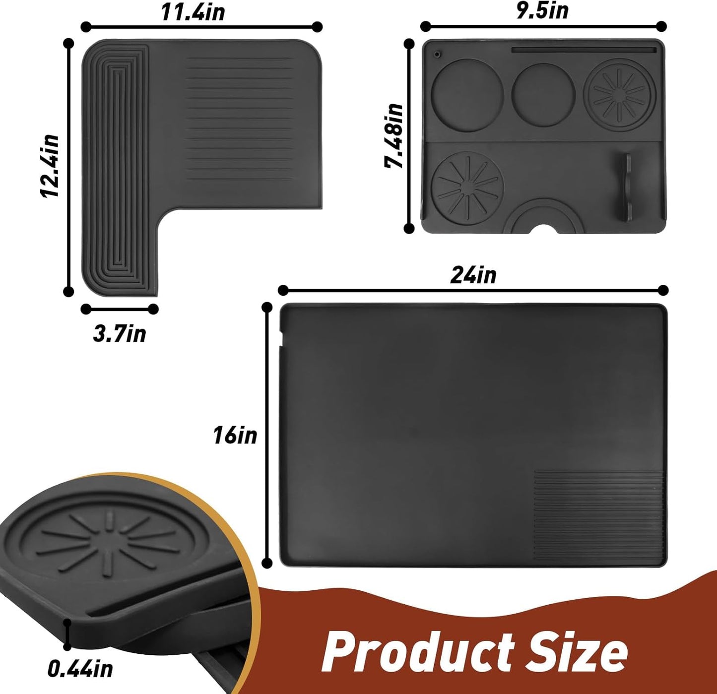 Alfombrilla silicona 3en1 comp para cafetera Ninja ES601