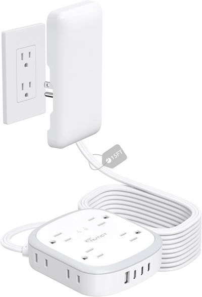 Cable extensión 15ft 8 salidas 4puertos USB C con protección