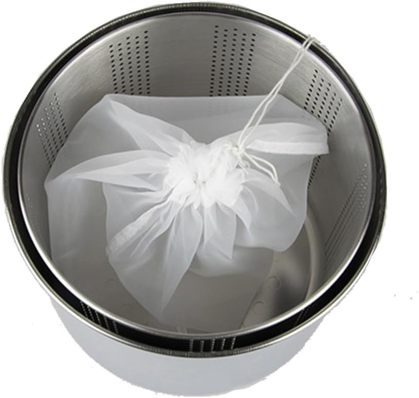 Prensa manual acero inox extractor jugos 2 bolsas filtro
