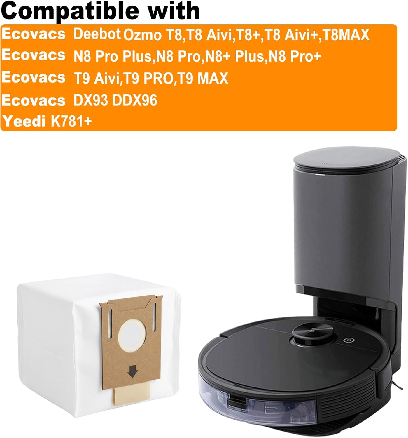 20 Pzas Bolsas Polvo Ecovacs T8 Yeedi K781