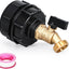 Adaptador IBC 275-330gal válvula latón 2.36pulg para manguera