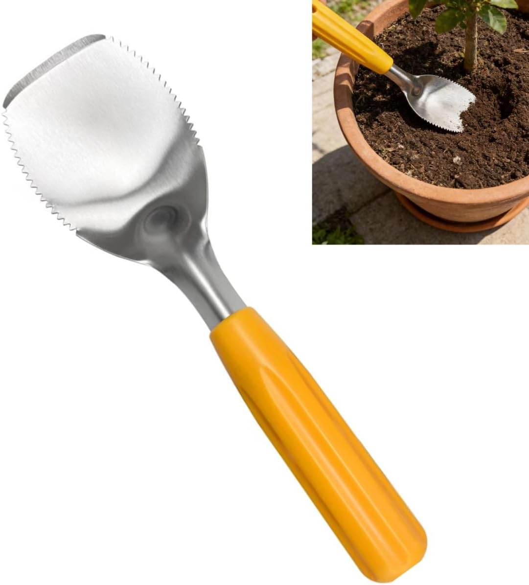 Paleta deshierbe 9pulg acero inox mango agarre jardin