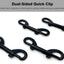 Set 4 Ganchos Doble Extremo Metal Resistente 3.43pulg