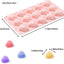 Moldes de silicona en forma de corazón para dulces y chocolate, 3 unidades