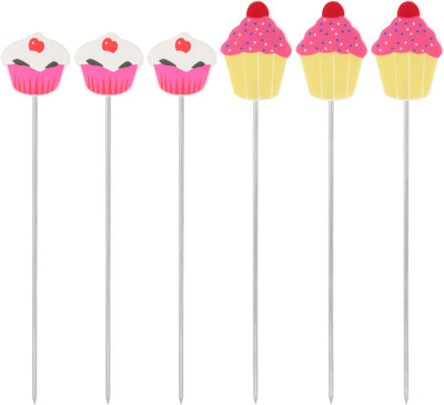 6 probadores de pastel de acero inoxidable para hornear magdalenas y brownies