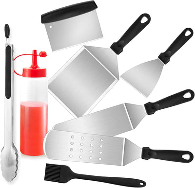 Set 8 accesorios parrilla Blackstone acero inox aleta