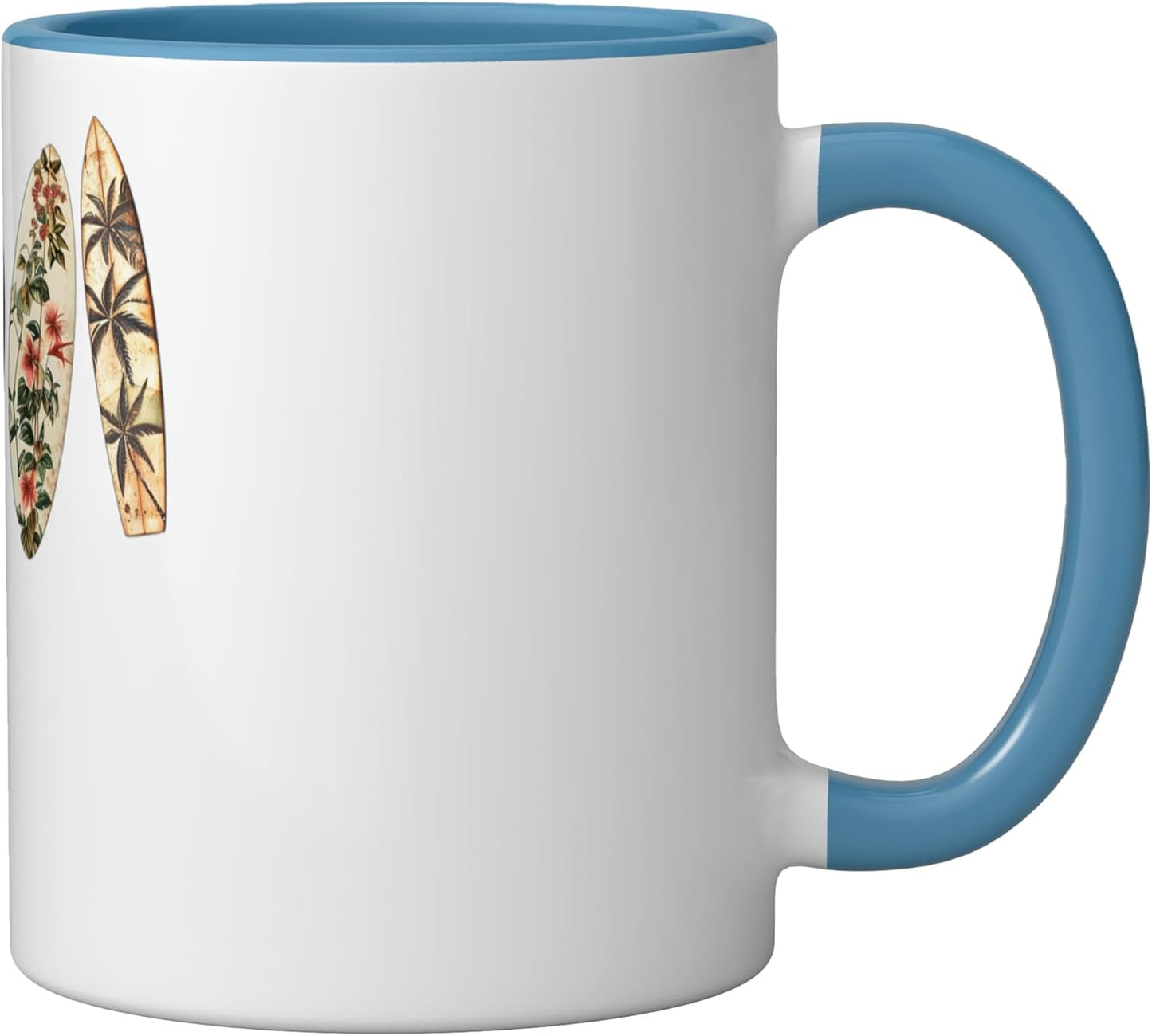 Taza cerámica vintage para surf blue/white