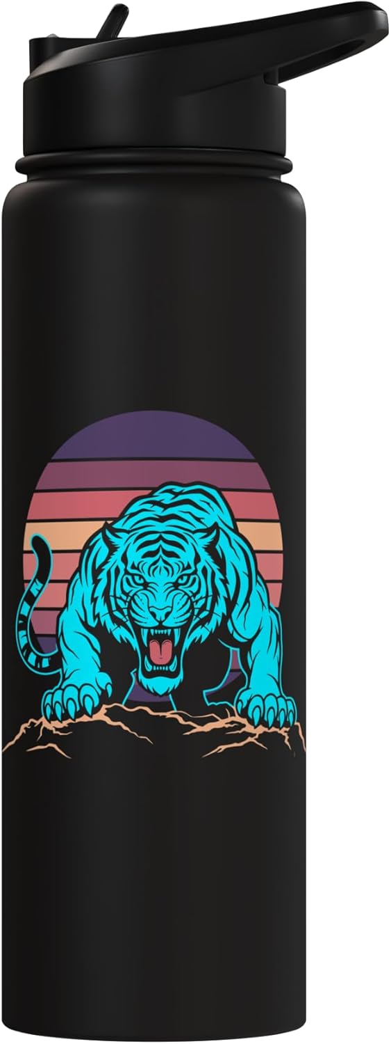 Bottella de agua acero inoxidable con estampado de vida silvestre