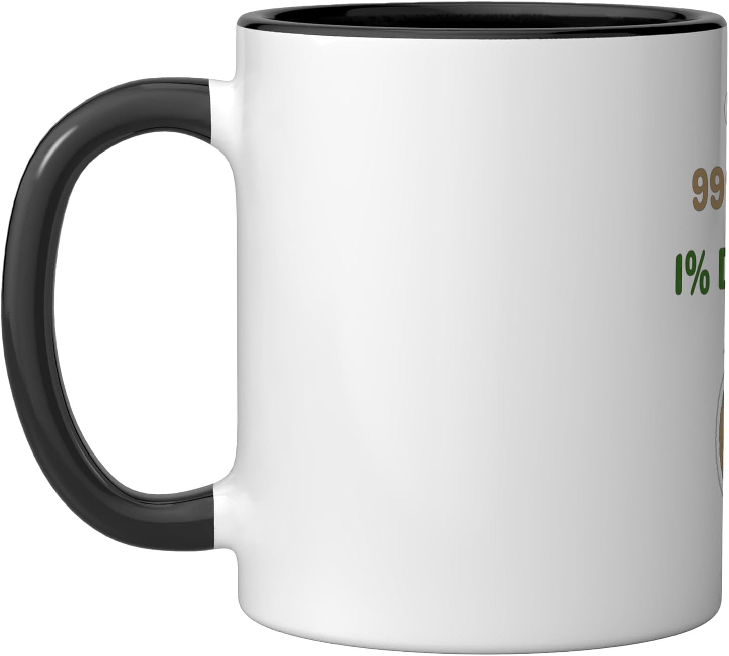 Taza de café para programadores humorística de cerámica negra/blanca