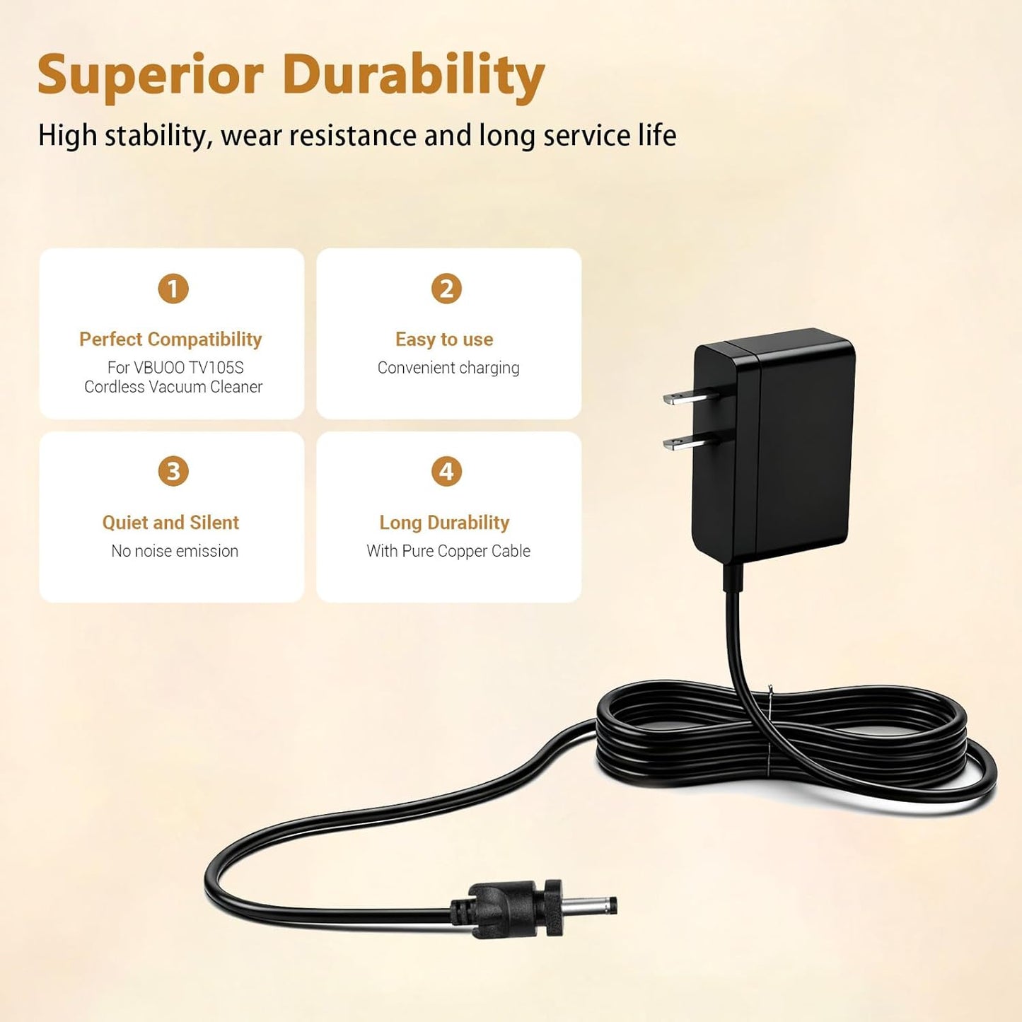 Cargador aspiradora inalámbrica VBUOO TV105S 28.8V