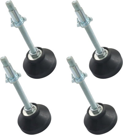 Nivelador giratorio M8 D50xH80 pie goma antideslizante