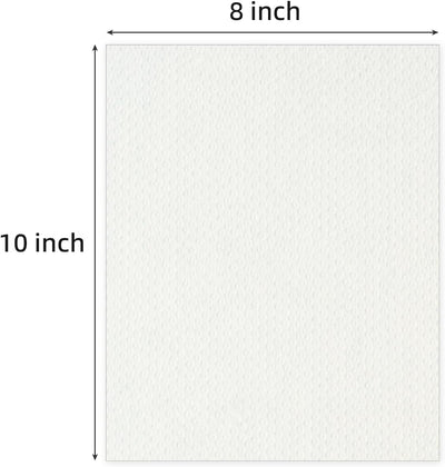 25 Tableros Respaldo 8x10pulg Blanco Sin Ácidos