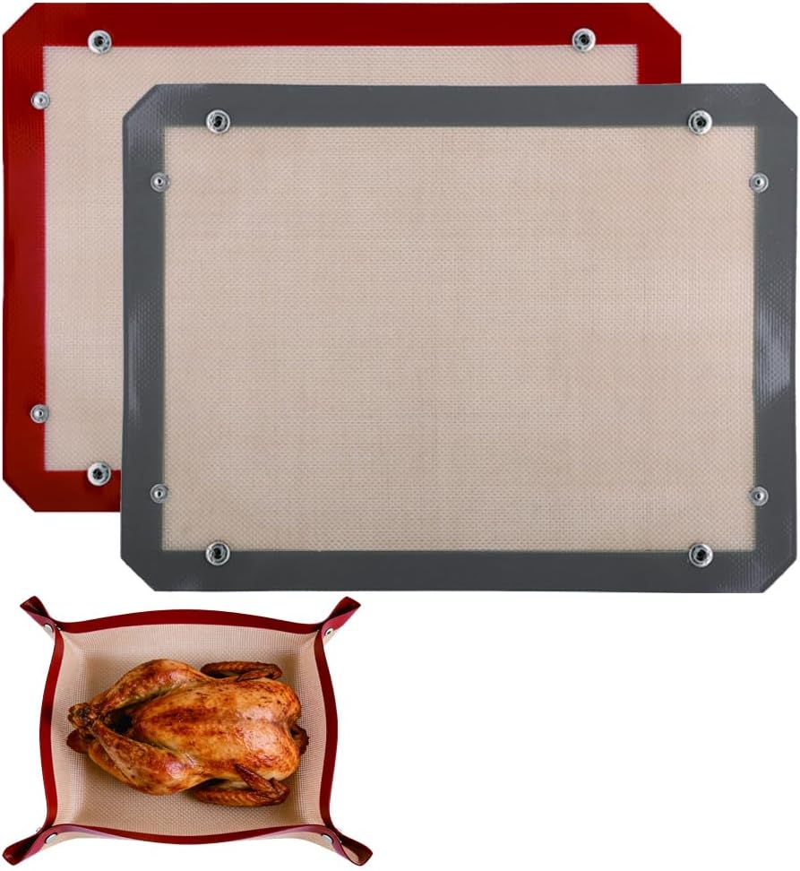 Alfombrillas de silicona para hornear con hebilla antiadherente