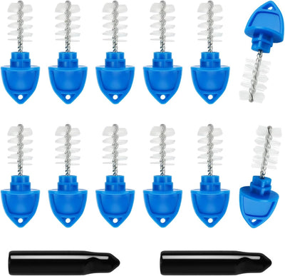 Kit limpieza grifo con 20 tapones y cepillos azules