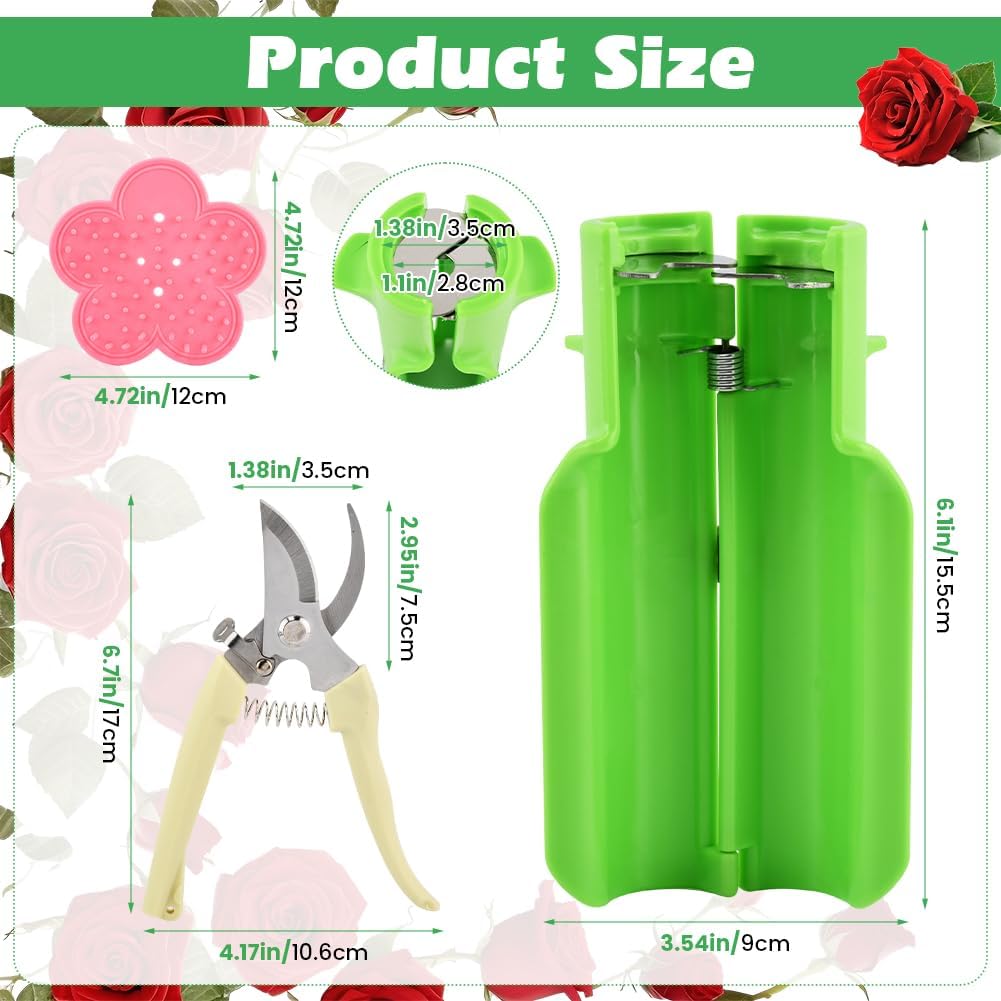 Herramienta pelar espinas rosas 3en1 con proteccion