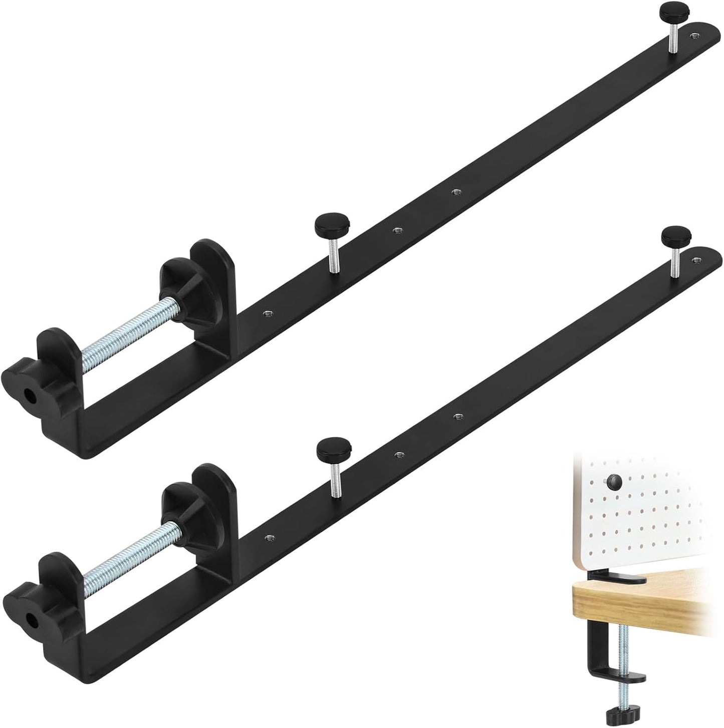 2 Abrazaderas Escritorio Metal Soporte Universal