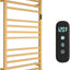 Toallero térmico baño 12 bar temporizador ajustable color dorado