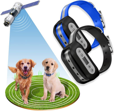 Sistema valla GPS para 2 perros con collar receptor