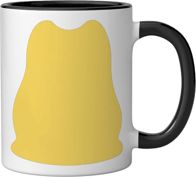 Taza cerámica de sapo para niños disfraz halloween negro/blanco