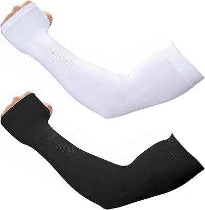 Mangas UV para hombre y mujer 2 Uds blanco y negro