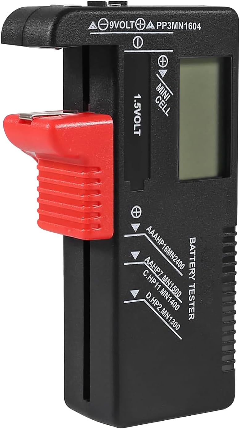 Tester baterías universal con pantalla LCD AAA AA C D 9V