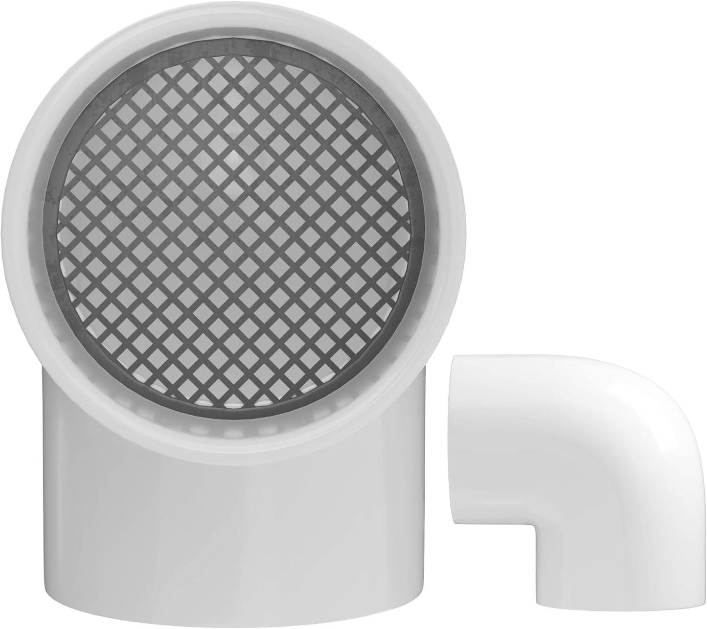 Tapa ventilación PVC 3pulg acero inox 90grados