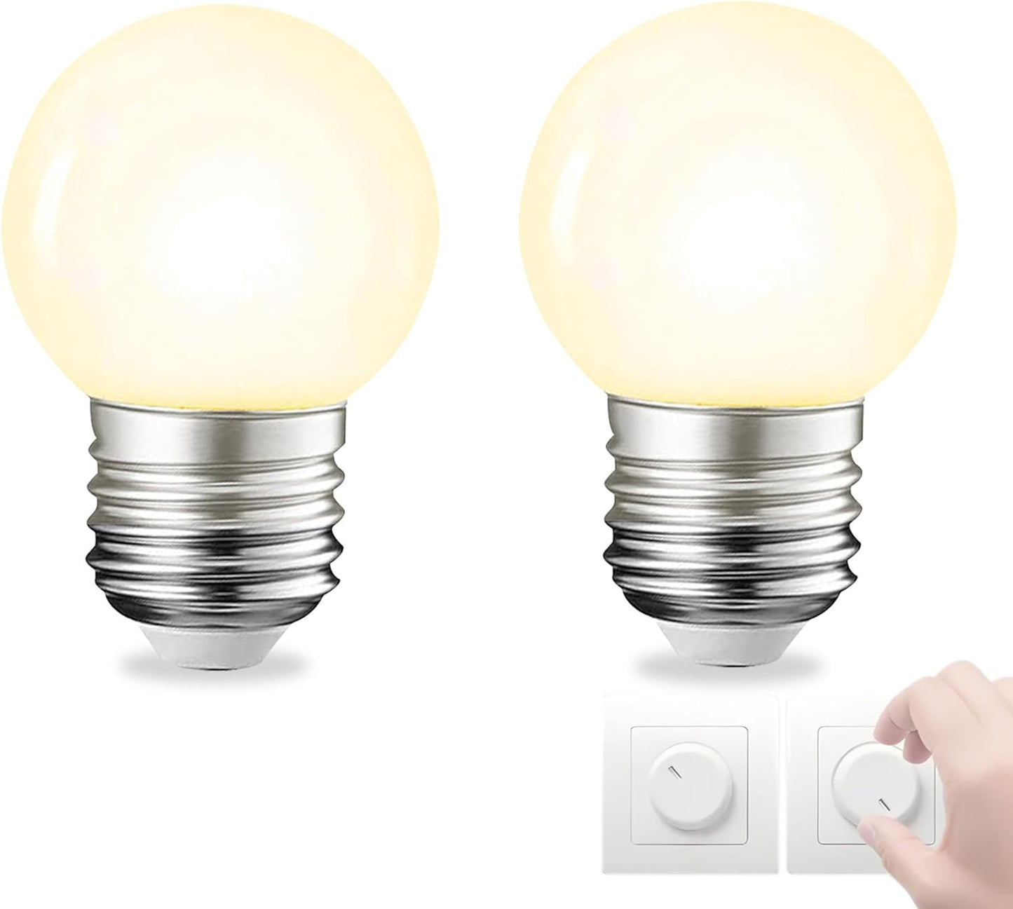 Bombilla LED G45 E26 regulable 5W blanco 4000K CRI 95