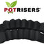 Pies para macetas invisibles negro pack 16