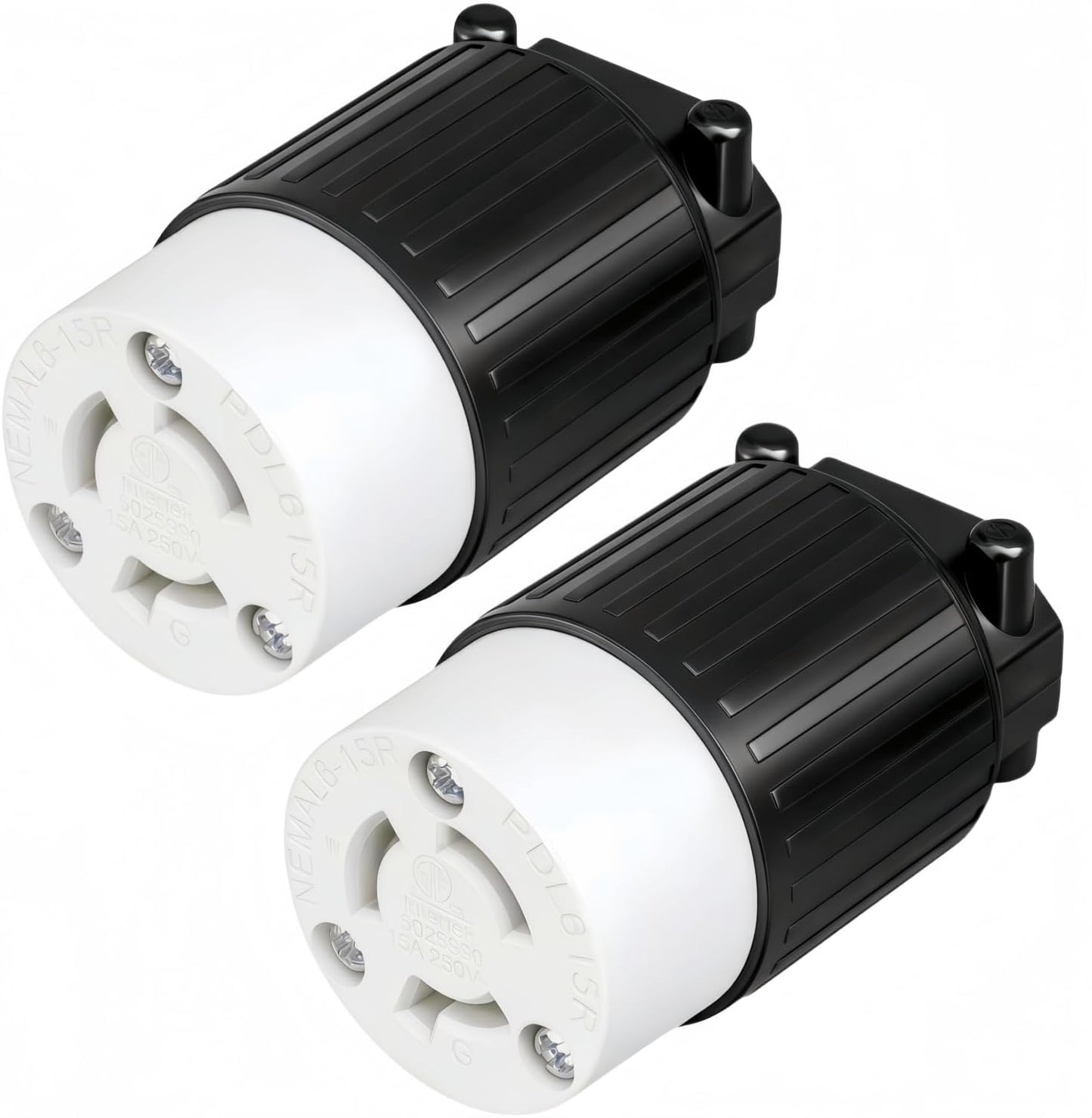 Paquete 2 tomacorrientes NEMA L6-15R 15A 250V conector hembra
