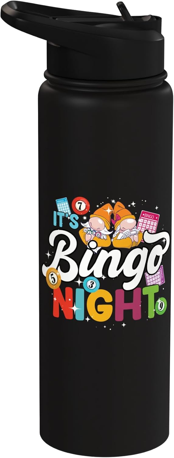 Botella agua acero inox térmica para bingo hombre mujer