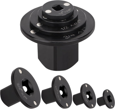 Juego adaptadores impacto trinquete 1 a 1/4 pulg magnéticos