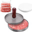 Molde hamburguesas aluminio 200 papeles antiadherentes