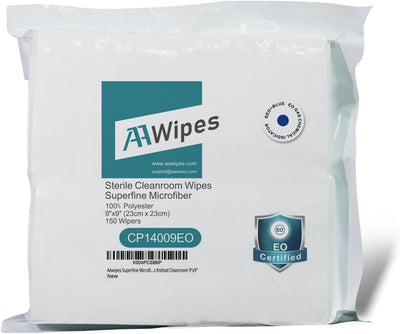 Toallitas microfibra estériles 9x9 superfinas