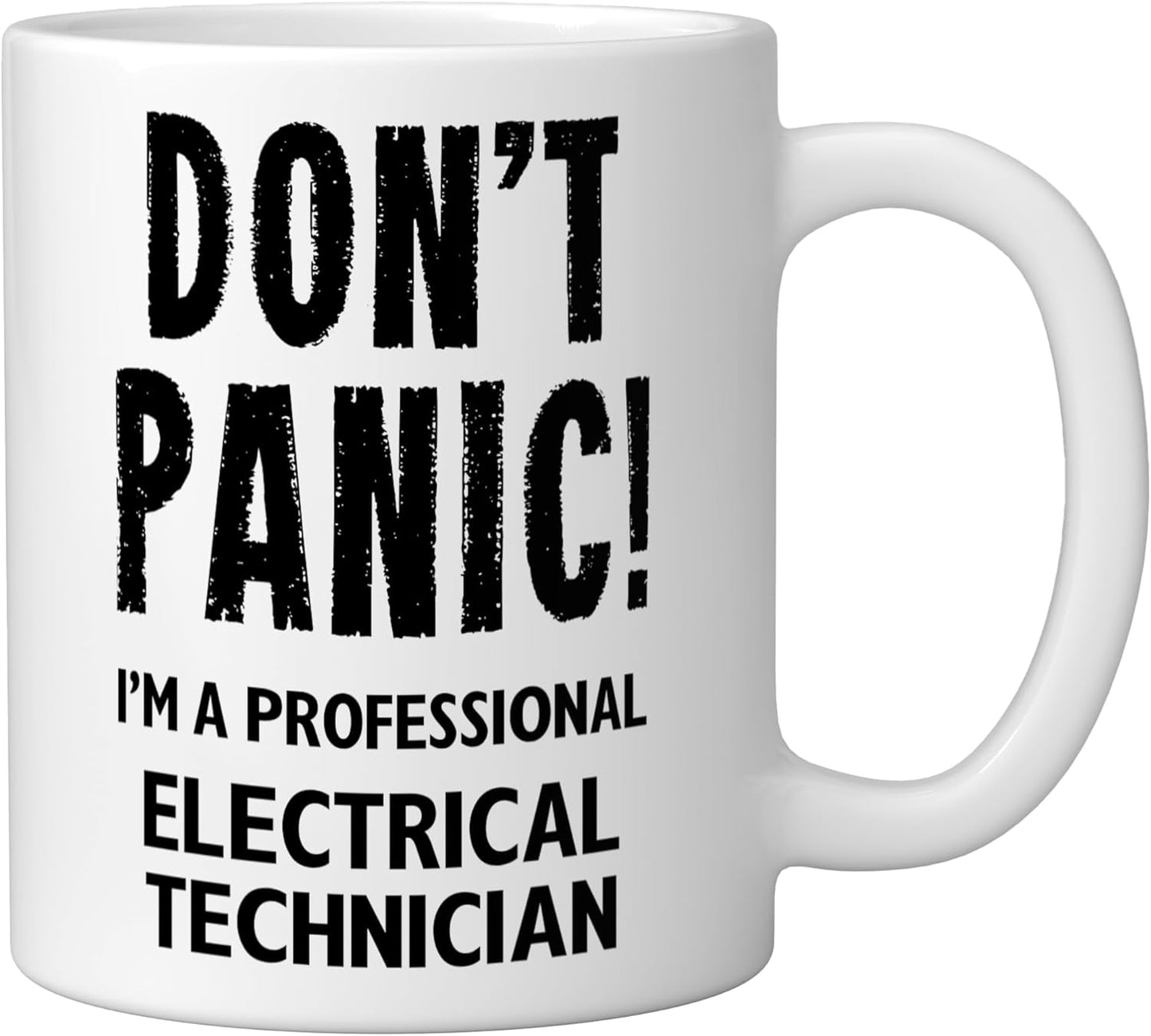 Taza Cerámica Técnico Eléctrico Blanca