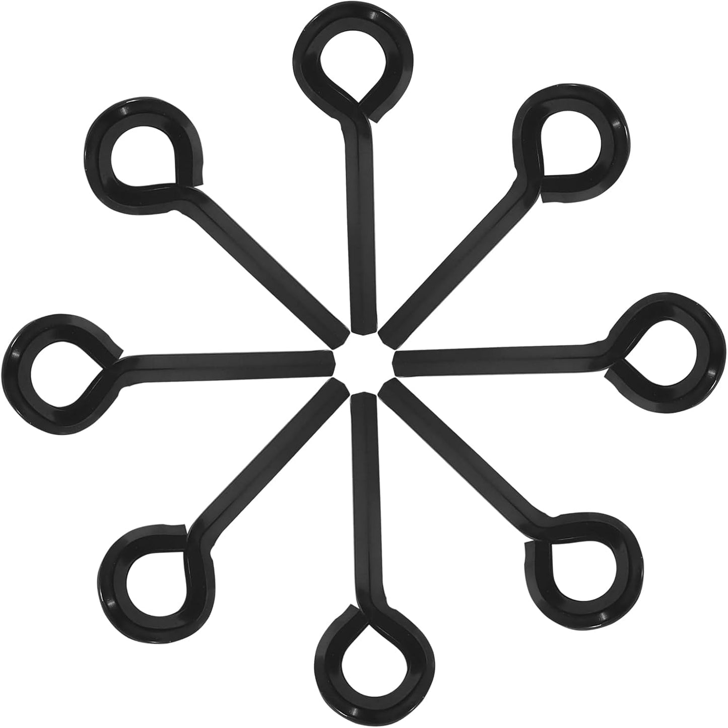 8 Llaves hex 7/32pulg metal negro para puertas de emergencia