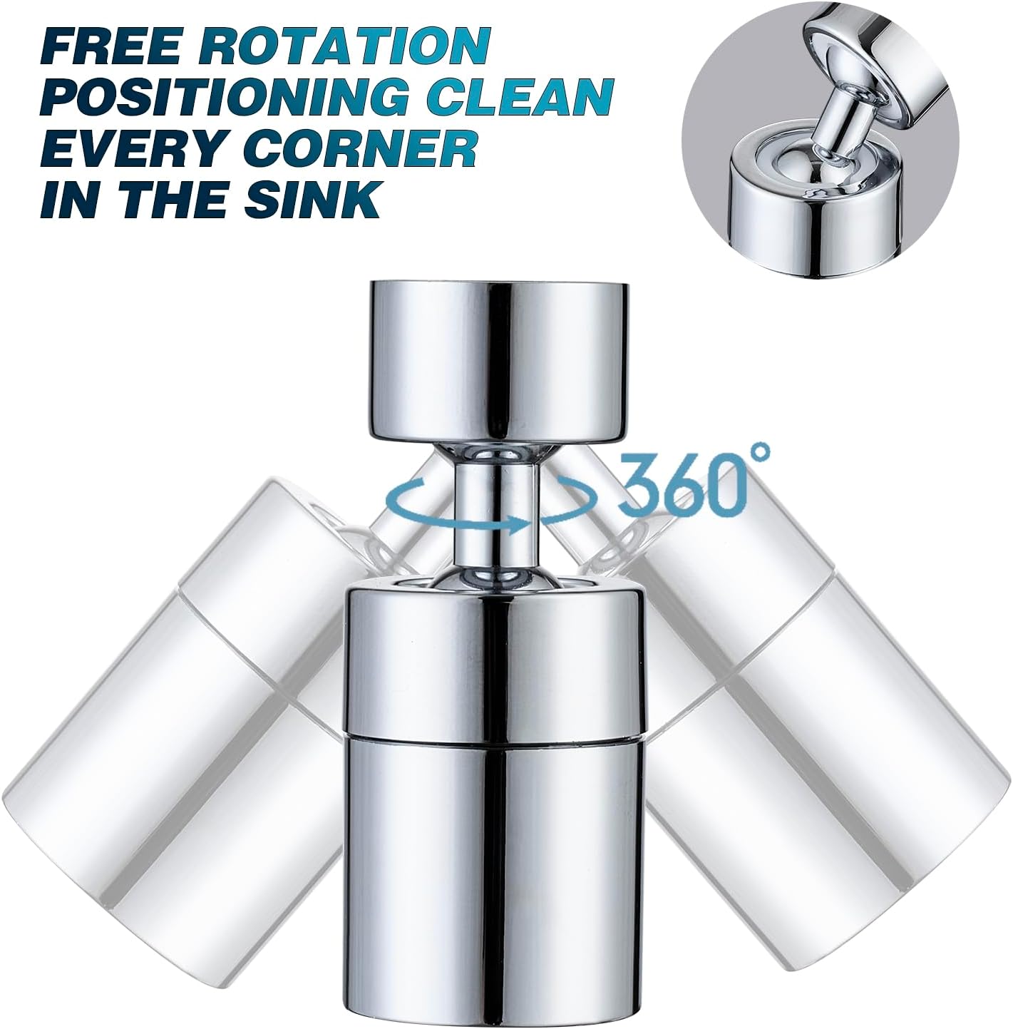 Convertidor universal grifo cromo metal