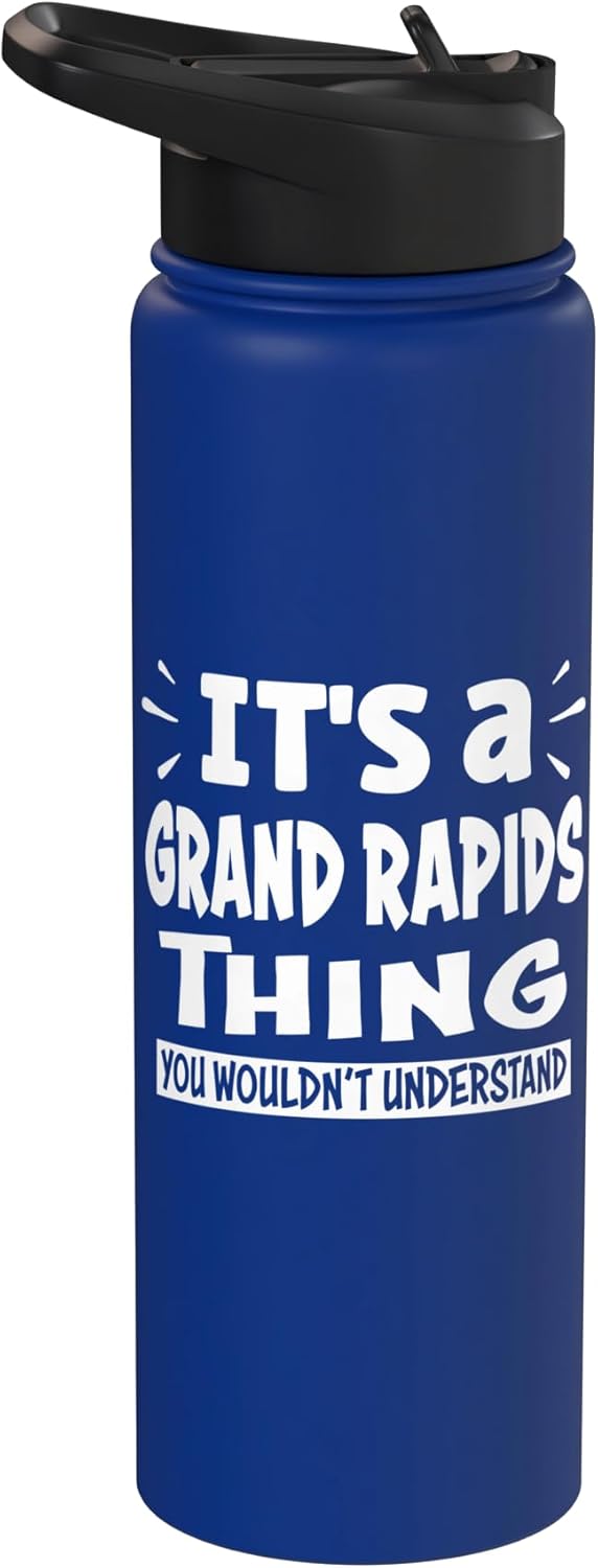 Botella agua acero inox aislada Grand Rapids