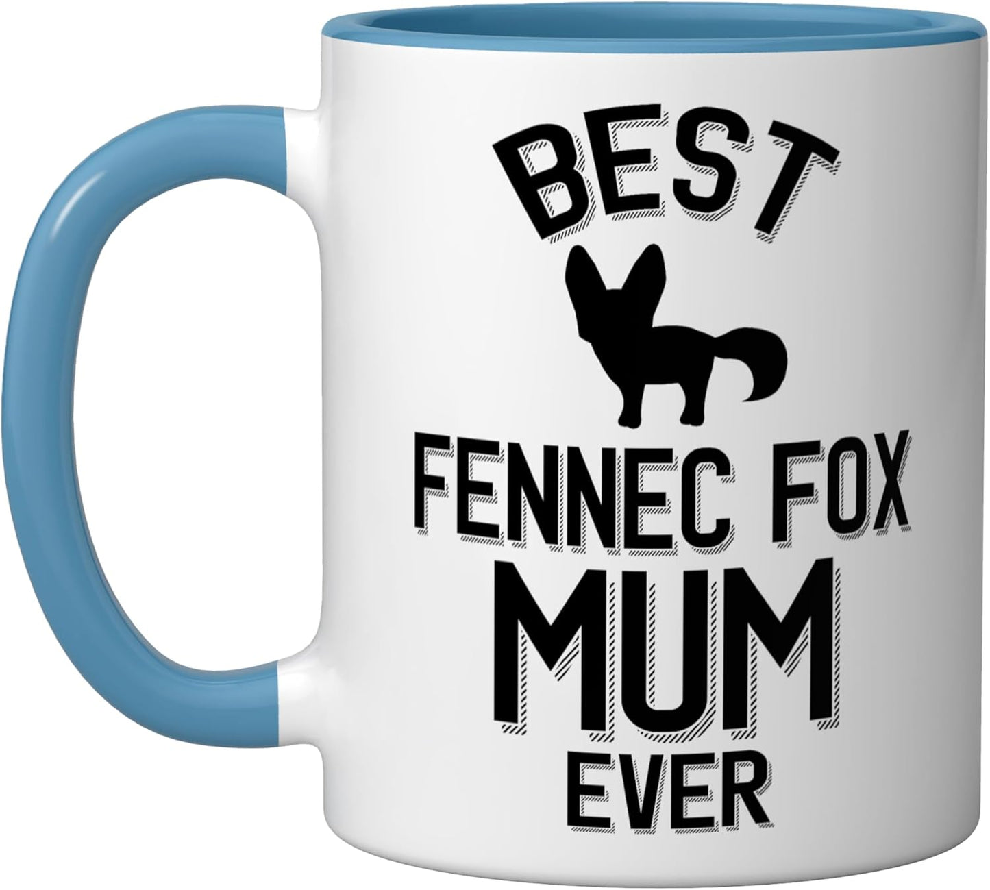 Taza Cerámica Fennec Fox Azul/Blanco