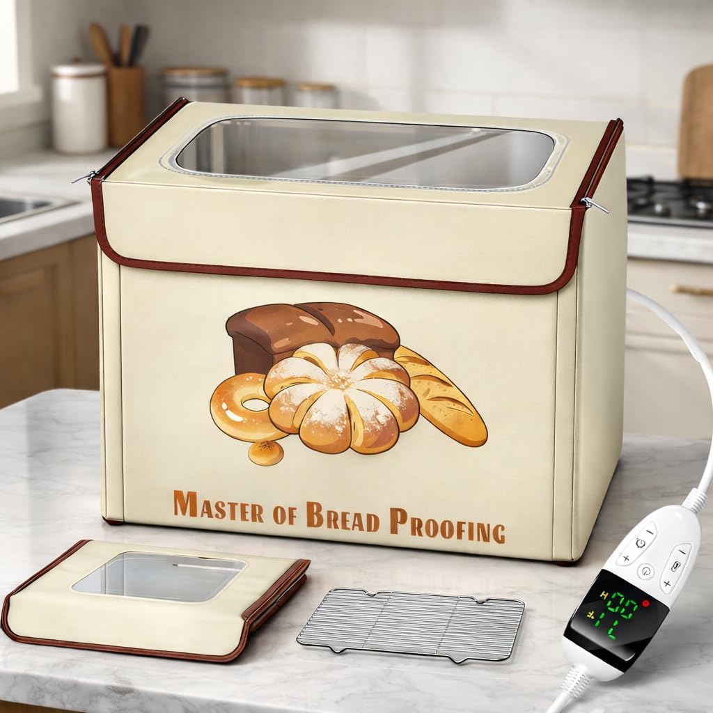 Caja plegable para pan con calefacción 16pulg y tabla cortar