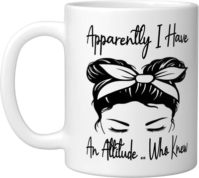 Taza de cerámica para cabello desordenado con mensaje divertido