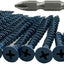 Kit 20 Brocas Hormigón 1-1/4 y 2-1/4 Pulg Azul Oscuro