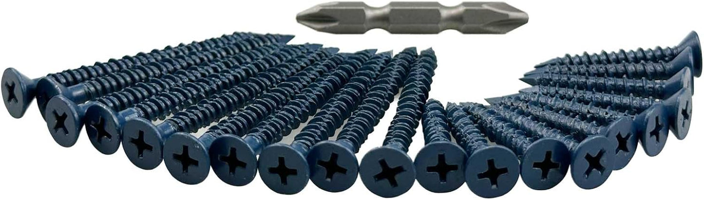 Kit 20 Brocas Hormigón 1-1/4 y 2-1/4 Pulg Azul Oscuro