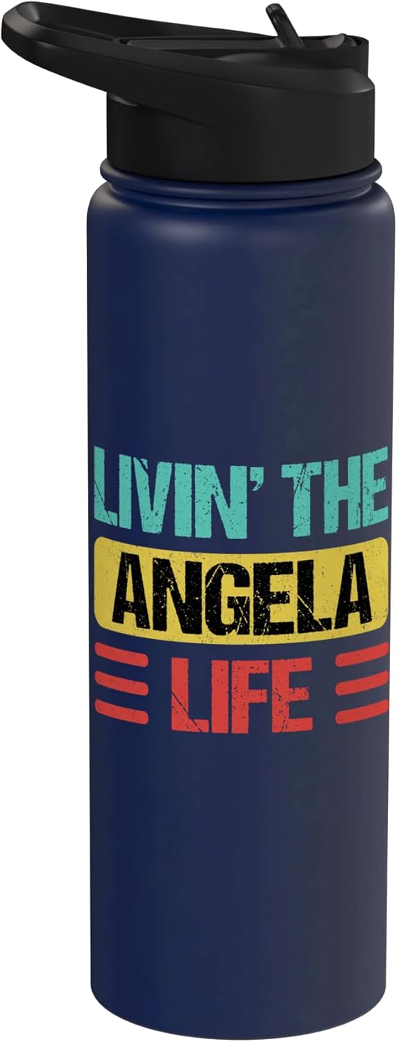 Botella de agua aislada de acero inoxidable Angela Name