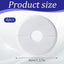 Grommets para cables pared 4 Pzas plástico blanco antiderrap