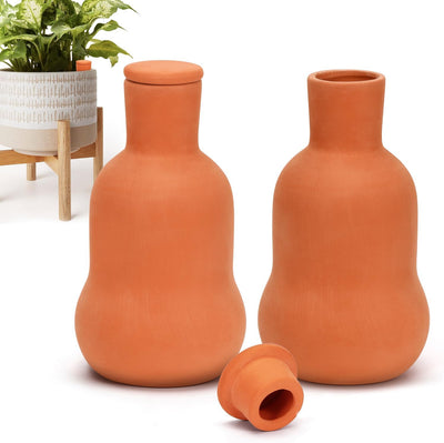 Macetas autoriego terracota 2 Pzas 15oz