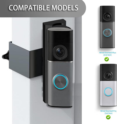 Soporte timbre comp Ring 4K Pro sin taladro giratorio