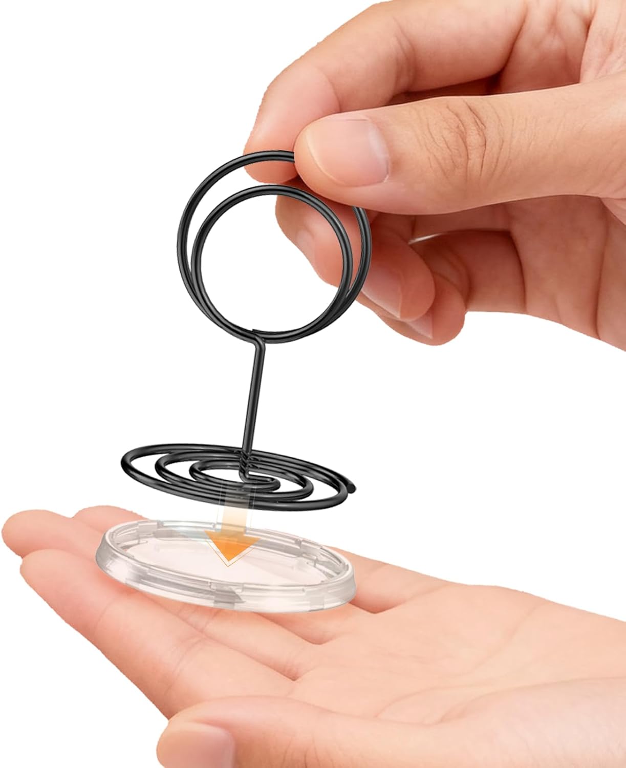 Soportes para números de mesa con base y tarjetas, 30 piezas