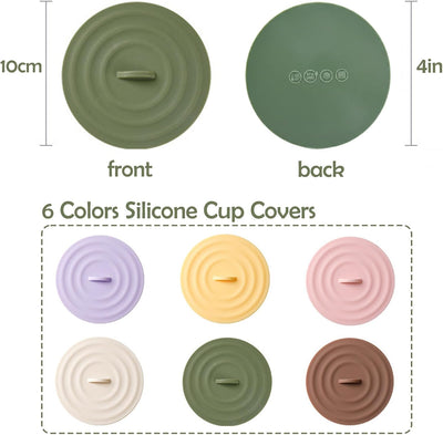 Fundas de silicona universales antipolvo para tazas de té y café