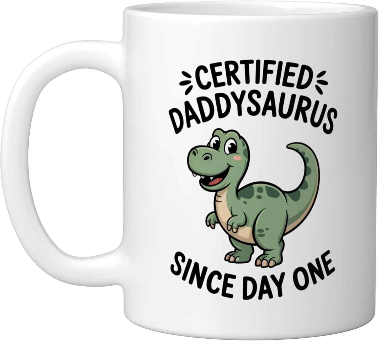 Taza Cerámica Father's Day Daddysaurus Blanco